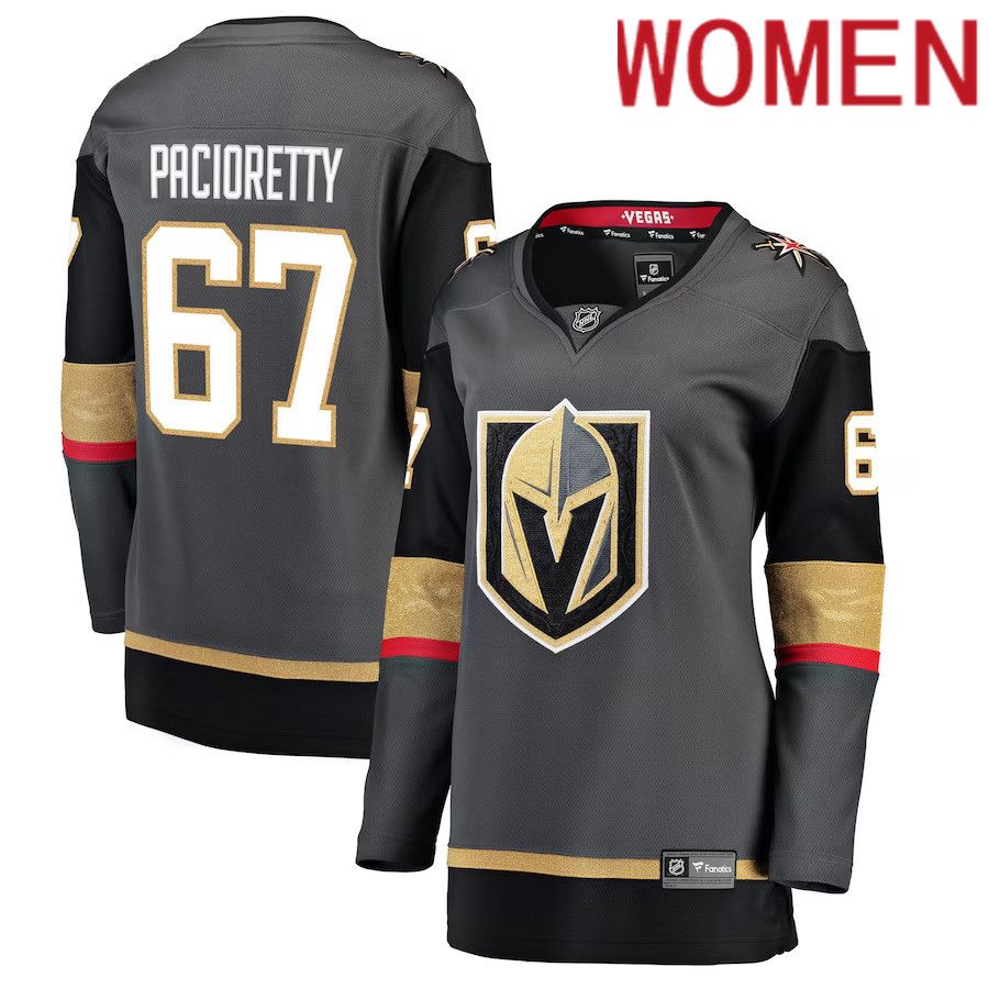 Women Vegas Golden Knights #67 Max Pacioretty Fanatics Branded Black Alternate Breakaway Player NHL Jersey